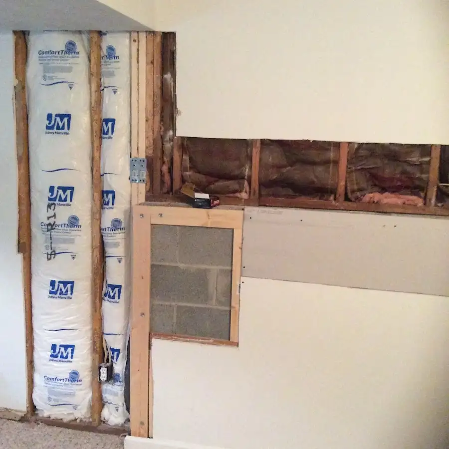 Wall insulation replacement during Contents Cleaning & Restoration in Ventnor City